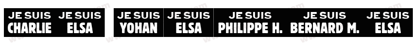 Je pense donc je suis.字体转换